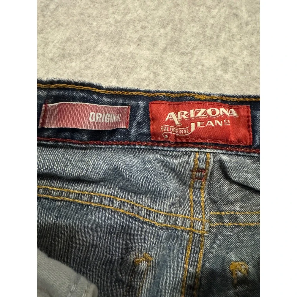 Arizona Jeans Co Boys 12 Slim Original Straight Leg Blue Denim Pants Medium Wash
